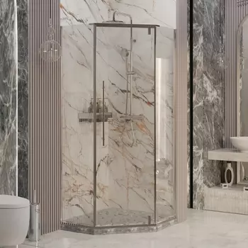 Душевой уголок Ambassador Ritz 112011102 90х90 см, профиль хром