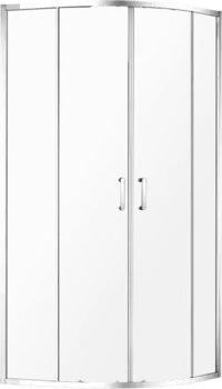 Душевой уголок AQUAme AQM3801F-8 80х80, профиль хром