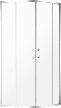 Душевой уголок AQUAme AQM3801F-9 90х90, профиль хром