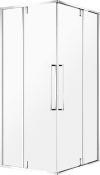 Душевой уголок AQUAme AQM7102 90х90, профиль хром