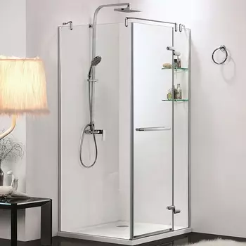 Душевой уголок Azario Montreal AZ-NWG1231-R 90х90х200 профиль хром, стекло прозрачное, правый