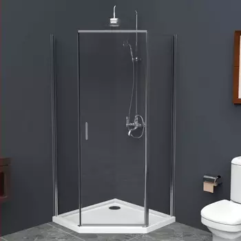 Душевой уголок BelBagno Uno-195 P 1 100 C Cr UNO-195-P-1-100-C-Cr