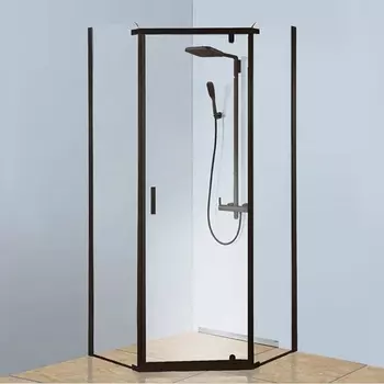 Душевой уголок Berges Wasserhaus Solo 061106 90х90, профиль черный /061106