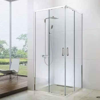 Душевой уголок Berges Wasserhaus Solo 061121 100х100, профиль хром сильвер /061121