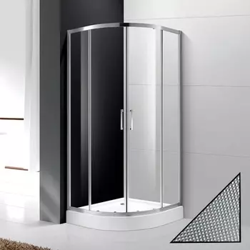 Душевой уголок Cezares Molveno R 2 100 P Cr стекло punto MOLVENO-R-2-100-P-Cr