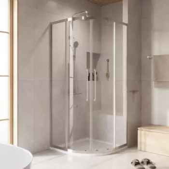 Душевой уголок Cezares Relax RELAX-304-R-2-90-C-CR 90x90, профиль глянцевый хром