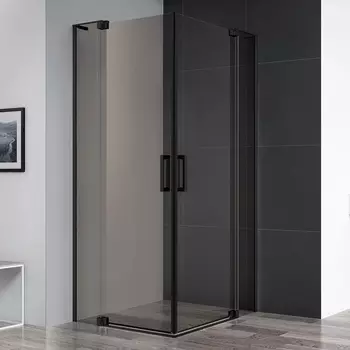 Душевой уголок Cezares Slider A 2 90/100 BR Nero профиль черный, стекло бронза SLIDER-A-2-90/100-BR-NERO