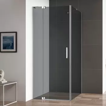 Душевой уголок Cezares Slider AH 1 80-80/90 Grigio Cr профиль хром, стекло серое SLIDER-AH-1-80-80/90-GRIGIO-Cr
