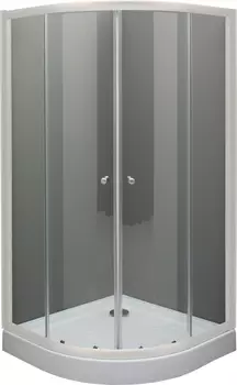 Душевой уголок De Aqua R100100OP-W 100х100, стекло прозрачное