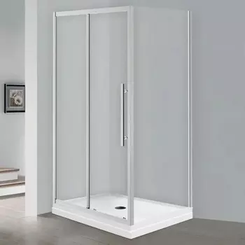 Душевой уголок Esbano Flex ESF-128PS-C 120х80 см, профиль хром, стекло прозрачное