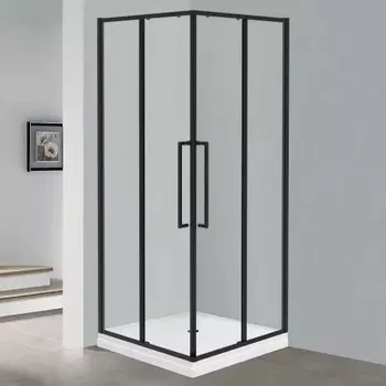 Душевой уголок Esbano Surf ESS-90KV-B 90х90 см, профиль черный, стекло прозрачное