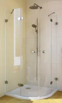 Душевой уголок GuteWetter Lux Meliori GK-002 90x90 см стекло бесцветное, фурнитура хром