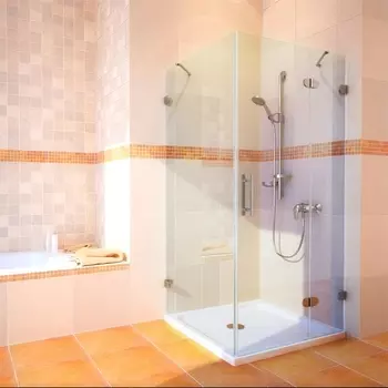 Душевой уголок GuteWetter Lux Square GK-003 правый 100x100 см стекло бесцветное 6-8, фурнитура хром LUX SQUARE GK-003 CR CH02 1 6-8 R 100x100x190