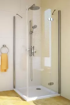 Душевой уголок GuteWetter Lux Square GK-103 правый 90x90 см стекло бесцветное, профиль хром LUX SQUARE GK-103 CR CH02 1 R 90x90