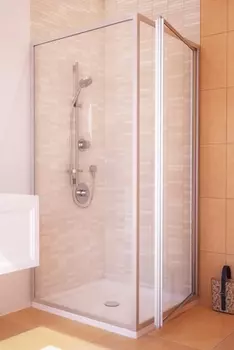 Душевой уголок GuteWetter Practic Rectan GK-401 правая 85x70 см стекло бесцветное, профиль матовый хром PRACTIC RECTAN GK-401 MCR 1 R 85x70