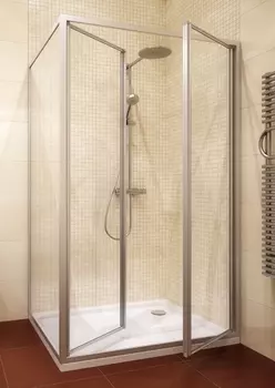 Душевой уголок GuteWetter Practic Rectan GK-402 правая 120x80 см стекло бесцветное, профиль матовый хром PRACTIC RECTAN GK-402 MCR 1 R 120x80