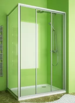 Душевой уголок GuteWetter Practic Rectan GK-403 правая 140x95 см стекло бесцветное, профиль матовый хром PRACTIC RECTAN GK-403 MCR 1 R 140x95