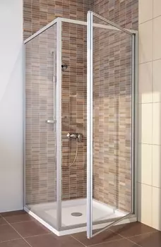 Душевой уголок GuteWetter Practic Square GK-401 правая 85x85 см стекло бесцветное, профиль матовый хром PRACTIC SQUARE GK-401 MCR 1 R 85x85