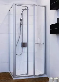 Душевой уголок GuteWetter Practic Square GK-402 правая 120x120 см стекло бесцветное, профиль матовый хром PRACTIC SQUARE GK-402 MCR 1 R 120x120