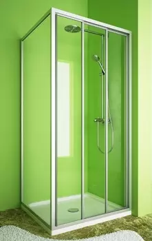 Душевой уголок GuteWetter Practic Square GK-403 правая 115x115 см стекло бесцветное, профиль матовый хром PRACTIC SQUARE GK-403 MCR 1 R 115x115