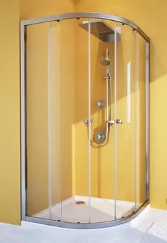 Душевой уголок GuteWetter Shape Round GK-864A 80x80 см стекло бесцветное, профиль хром SHAPE ROUND GK-864A CR CH07 1 80x80