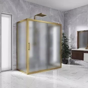 Душевой уголок Kubele DE019R2U-MAT-BR 120х100 см, профиль бронза DE019R2U-MAT-BR-120х100х200