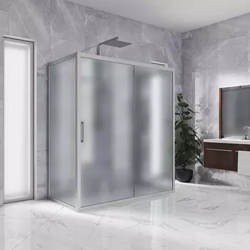 Душевой уголок Kubele DE019R2U-MAT-MT 120х90 см, профиль матовый хром DE019R2U-MAT-MT-120х90х200