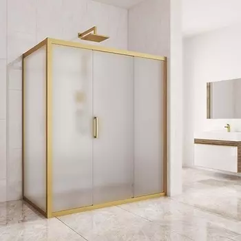 Душевой уголок Kubele DE019R3-MAT-BR 140х100 см, профиль бронза DE019R3-MAT-BR-140х100х200