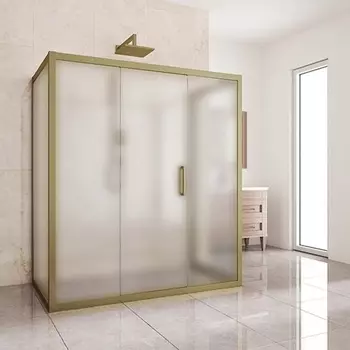 Душевой уголок Kubele DE019R3U-MAT-BR 140х100 см, профиль бронза DE019R3U-MAT-BR-140х100х200