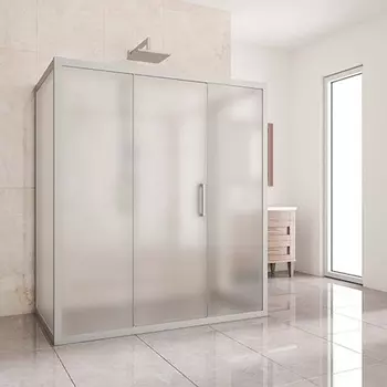 Душевой уголок Kubele DE019R3U-MAT-MT 140х90 см, профиль матовый хром DE019R3U-MAT-MT-140х90х200