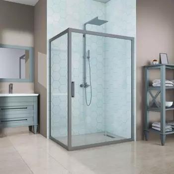 Душевой уголок Kubele DE019R-CLN-MT 180х120 см, профиль матовый хром DE019R-CLN-MT-180х120х200