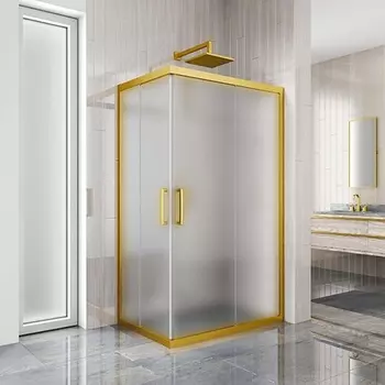 Душевой уголок Kubele DE019RC-MAT-BR 120х100 см, профиль бронза DE019RC-MAT-BR-120х100х200