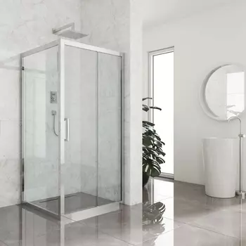 Душевой уголок Kubele DE019S-CLN-CH 120х120 см, профиль хром DE019S-CLN-CH-120х120х200