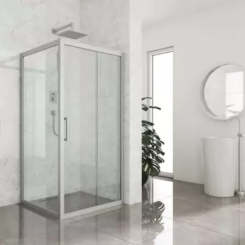 Душевой уголок Kubele DE019S-CLN-MT 120х120 см, профиль матовый хром DE019S-CLN-MT-120х120х200