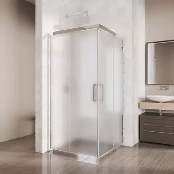 Душевой уголок Kubele DE019SC-MAT-CH 115 см, профиль хром DE019SC-MAT-CH-115х115х200