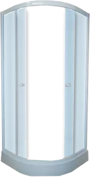 Душевой уголок Parly ZF91 90x90, с поддоном, профиль белый, стекло матовое /9159