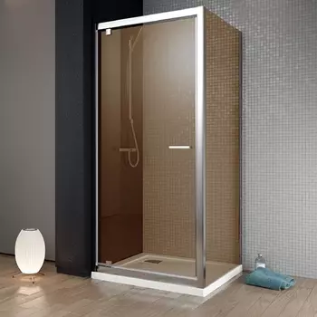 Душевой уголок Radaway Twist DW+S 70x100 коричневое стекло
