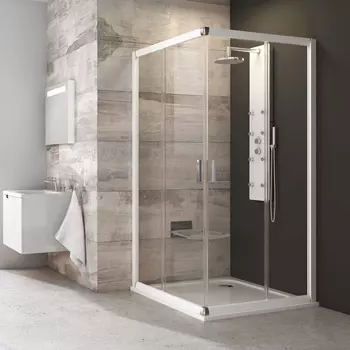 Душевой уголок Ravak BLRV2K 110х110, Transparent, профиль белый