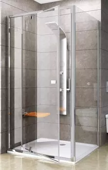 Душевой уголок Ravak PDOP2-120 + PPS-90 профиль сатин