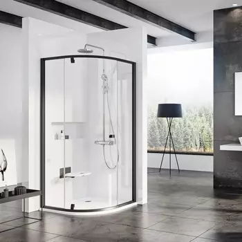 Душевой уголок Ravak PSKK3-90 Transparent, профиль черный 37677300Z1