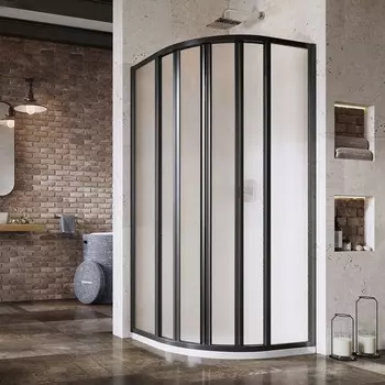 Душевой уголок Ravak Supernova SKKP6-90 195 Grape, профиль черный 3207O302ZG