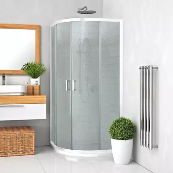 Душевой уголок Roth LEGA 90х90х190 профиль хром, стекло рифленое 555-9000000-00-11