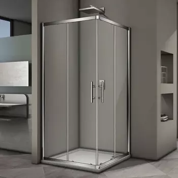 Душевой уголок Veconi Rovigo 80х80х190 профиль хром, стекло прозрачное RV29-80K-01-19C3