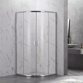 Душевой уголок Veconi Rovigo 80x80х190 профиль хром, стекло прозрачное RV202-80-01-C6