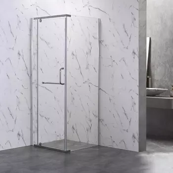 Душевой уголок Veconi Rovigo 80x80х200 профиль хром, стекло прозрачное RV18-80-01-C6