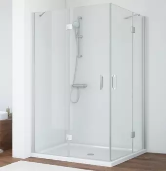 Душевой уголок Vegas Glass AFA-F 110*100 07 01 L профиль матовый хром, стекло прозрачное