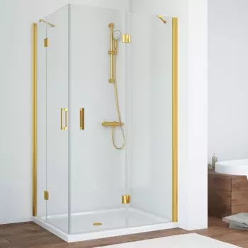 Душевой уголок Vegas Glass AFA-F 90*80 09 01 R профиль золото, стекло прозрачное