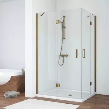 Душевой уголок Vegas Glass AFA-F TUR NOVO h1890 90*80 05 01 L профиль бронза, стекло прозрачное