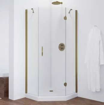 Душевой уголок Vegas Glass AFA-Pen 0090 05 01 R профиль бронза, стекло прозрачное AFA-Pen 90 05 01 R