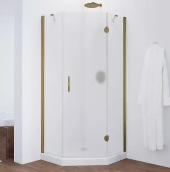 Душевой уголок Vegas Glass AFA-Pen 0090 05 10 R профиль бронза, стекло сатин AFA-Pen 90 05 10 R